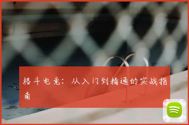 格斗电竞：从入门到精通的实战指南